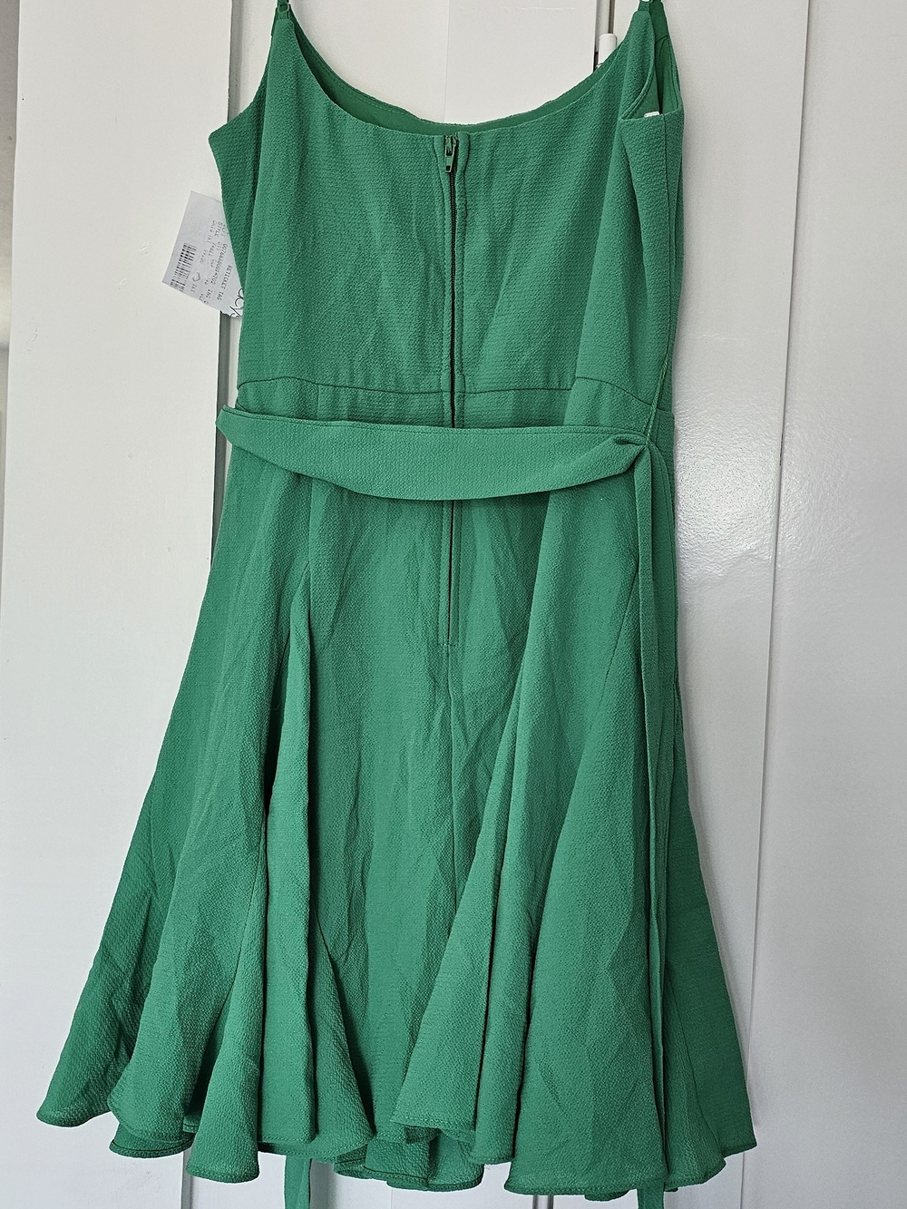 B Darlin Green Fit & Flare Mini Dress with Side Tie Sz 1-2 - Picture 2 of 3